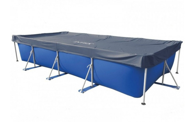 Тент для прямоугольного каркасного бассейна 460х226см Intex 28039 Тент для прямоугольного каркасного бассейна 460х226см Intex 28039